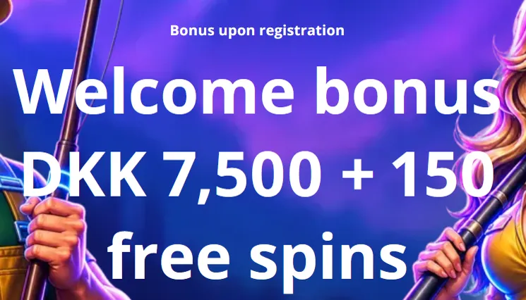 V.Vegas velkomstbonus: 7.500 kr. og 150 free spins